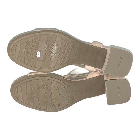 Hispanitas Sandals Chunky Block Heel Strappy Blush - Picture 6 of 12